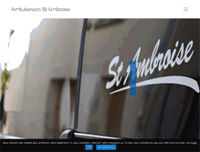 Tablet Screenshot of ambulances-stambroise.fr